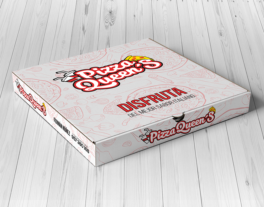 Pizza Queens - Diseño gráfico