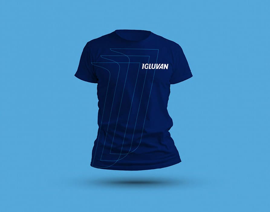 Camiseta serigrafiada Igluvan – Imagen corporativa