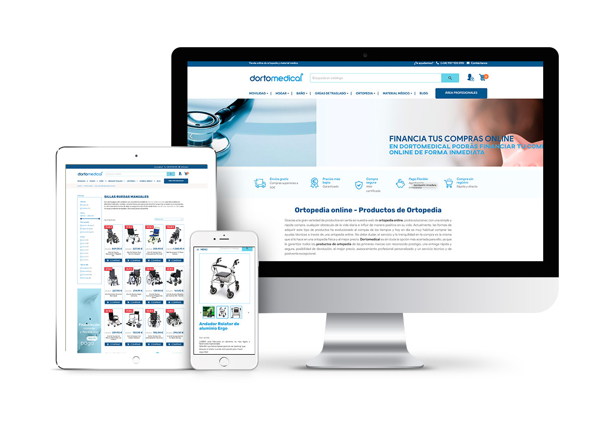 Dortomedical – Diseño tienda online