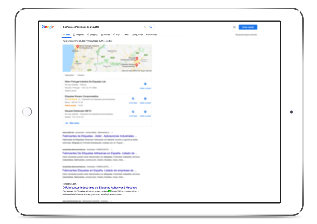 Mesones – SEO nacional - Fabricantes Industriales de Etiquetas