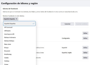 Cambiar idioma - Dobuss