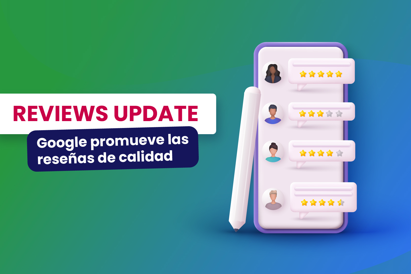 Google promueve las reseñas de calidad con su reviews update - Dobuss