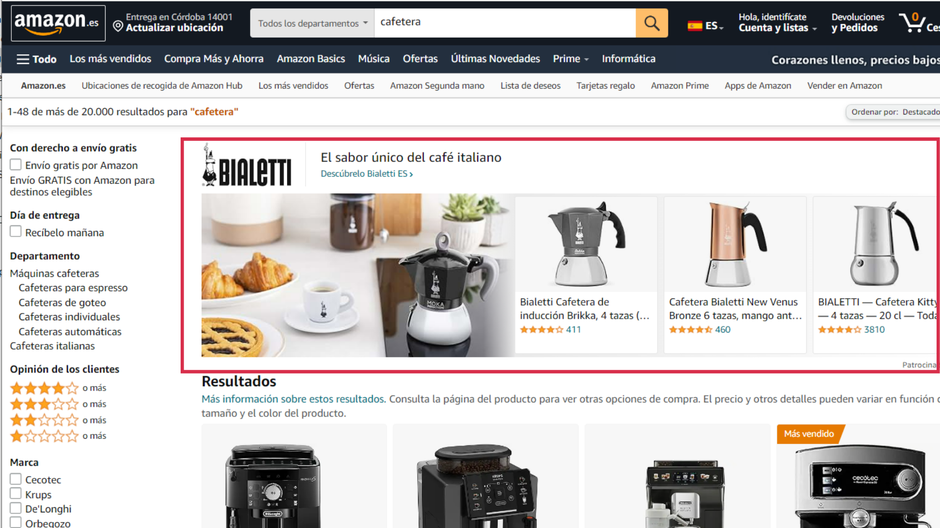 Anuncio en Amazon - Dobuss