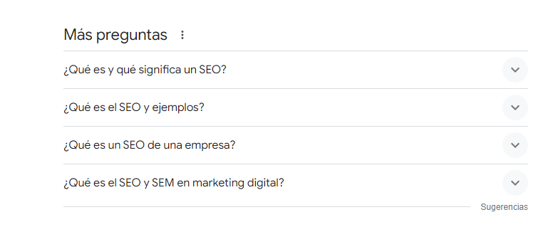 Fragmento destacado de preguntas frecuentes