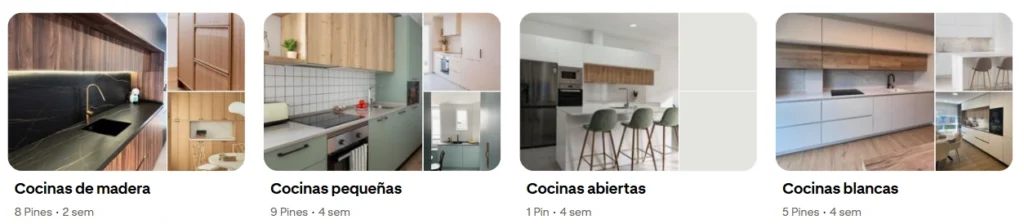 ejemplo de como sería buenos tableros en pinterest